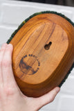 Puff "Loaff" in Vintage Teak Frame | Watermelon
