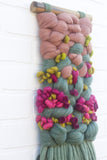 Woven Wall Hanging | Berry + Green