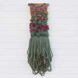 Woven Wall Hanging | Berry + Green
