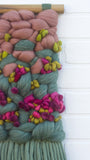 Woven Wall Hanging | Berry + Green