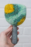 Vintage Ice Scraper/Scoop Puff Sculpture | Mint + Mustard