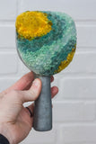 Vintage Ice Scraper/Scoop Puff Sculpture | Mint + Mustard