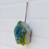 Star Puff Ornament | Aqua + Neon (1)