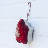 TWINKLE Star Puff Ornament | Red + White (14)
