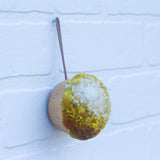 Mini Puff Ornament | Mustard + White (24)