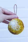 Mini Puff Ornament | Mustard + White (24)