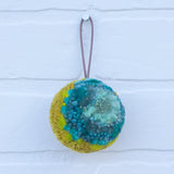 Mini Puff Ornament | Mint + Mustard (27)