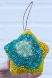 Star Puff Ornament | Mint + Mustard (28)