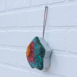 TWINKLE Star Puff Ornament | Orange + Green (30)