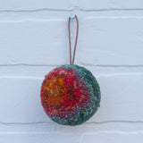 Mini Puff Ornament | Orange + Green (32)