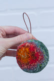 Mini Puff Ornament | Orange + Green (32)