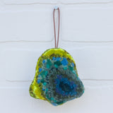 Bell Puff Ornament | Aqua + Neon (4)