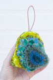 Bell Puff Ornament | Aqua + Neon (4)