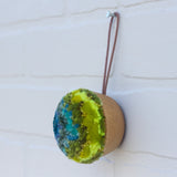 Mini Puff Ornament | Aqua + Neon (7)