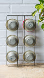 Puff Fiber Sculpture in Vintage Popover Pan | Rainbow