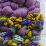 Woven Wall Hanging | Purple + Green