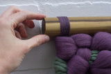 Woven Wall Hanging | Purple + Green