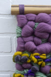 Woven Wall Hanging | Purple + Green