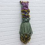 Woven Wall Hanging | Purple + Green