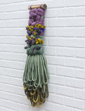 Woven Wall Hanging | Purple + Green