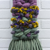 Woven Wall Hanging | Purple + Green