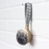 Oversized Scoop Puff, Gold Dipped | Black + White with Gold Sprinkles