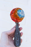 Ice Cream Scoop Puff | Orange + Blue