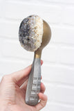 Oversized Scoop Puff, Gold Dipped | Black + White with Gold Sprinkles