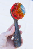 Ice Cream Scoop Puff | Orange + Blue