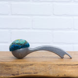 Puff Sculpture in Vintage Arch Scoop | Aqua + Neon