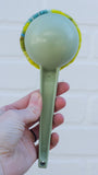 Oversized Ice Cream Scoop Puff | Aqua + Chartreuse in Mint Scoop