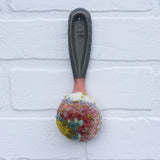 Peach Dipped Scoop Puff Sculpture | Tutti-Frutti