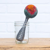 Polka Dot Scoop Puff *Non-Standing* | Orange + Green