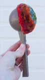 Oversized Ice Cream Scoop Puff | Green + Orange