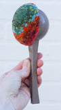 Oversized Ice Cream Scoop Puff | Green + Orange
