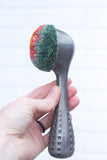 Polka Dot Scoop Puff *Non-Standing* | Orange + Green