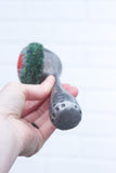 Polka Dot Scoop Puff *Non-Standing* | Orange + Green