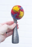 Polka Dot Scoop Puff Sculpture | Rainbow