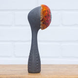 Polka Dot Scoop Puff Sculpture | Green + Orange