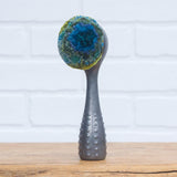Polka Dot Scoop Puff Sculpture | Aqua + Neon