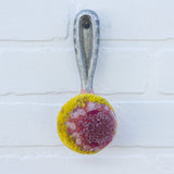 Oversized Ice Cream Scoop Puff | Mauve + Mustard in Peach Scoop