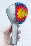 Vintage Ice Scraper/Scoop Puff Sculpture | Rainbow