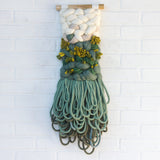 Woven Wall Hanging | Green + White