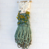 Woven Wall Hanging | Green + White