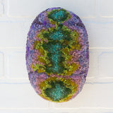 Puff "Loaff" in Vintage Teak Frame | Wisteria