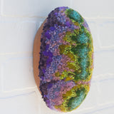 Puff "Loaff" in Vintage Teak Frame | Wisteria