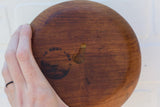Puff Sculpture in Vintage Teak Frame | "Wisteria"