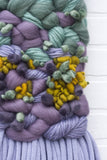 Wisteria I | Textured Woven Wall Hanging