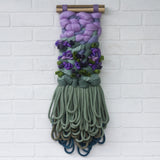 Wisteria II | Textured Woven Wall Hanging