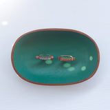 All aTROUT Love | Embroidered Trout in Vintage Teak Frame